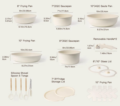 21 Piece Pots and Pans Set