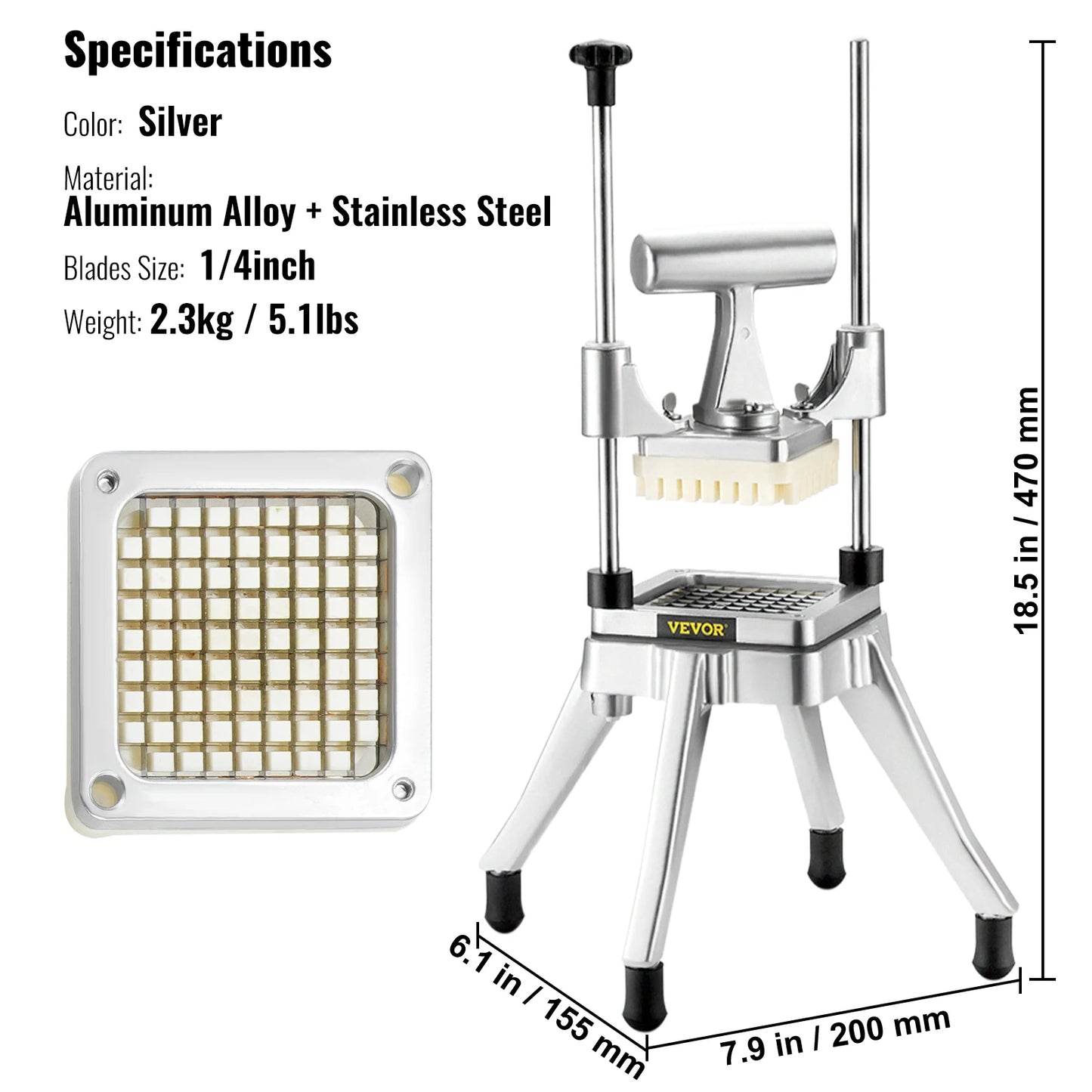 Manual Fruit Vegetable Dicer