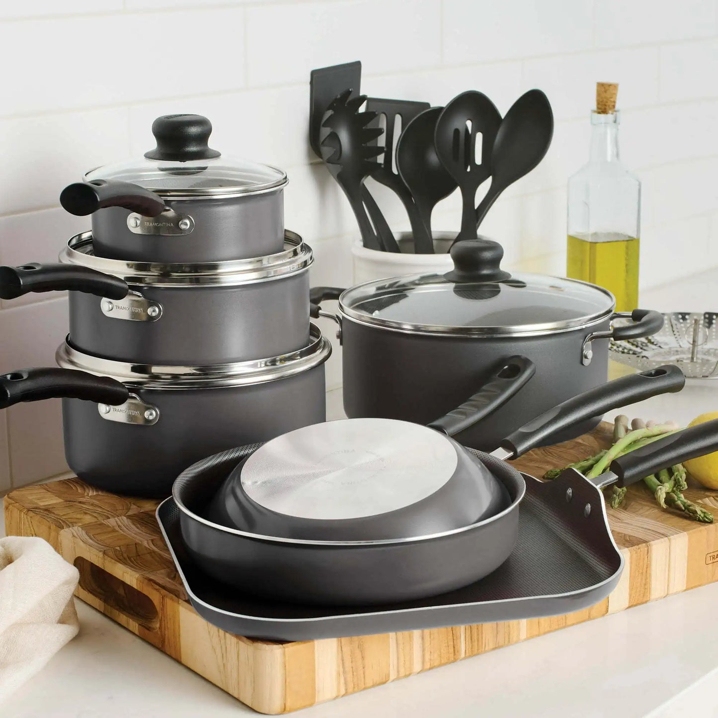 18 Piece Non-stick Cookware Set